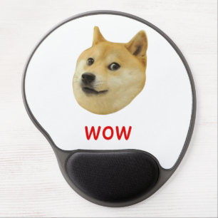 Doge Very Wow Much Dog Such Shiba Shibe Inu Gel Mouse Pad