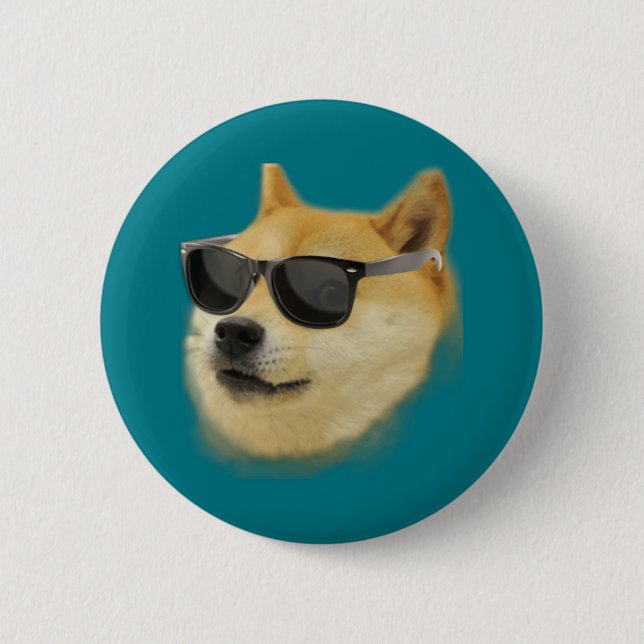 Doge With It Pinback Button (Front)