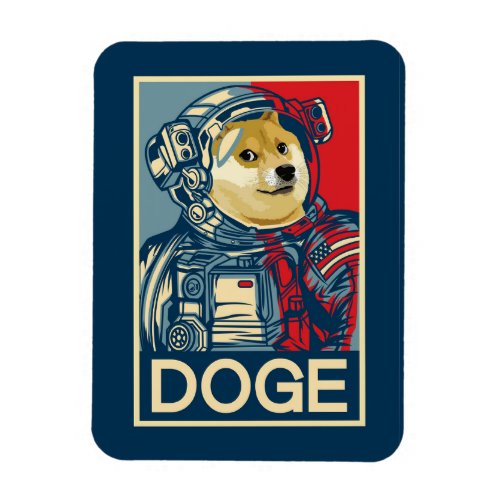 Dogecoin Astronaut Doge To The Moon Crypto Funny Magnet