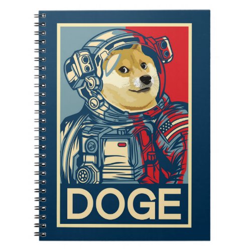 Dogecoin Astronaut Doge To The Moon Crypto Funny Notebook