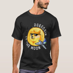 Dogecoin Crypto Doge Coin Holder Crypto To The Moo T-Shirt