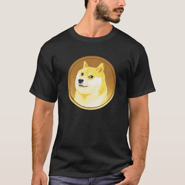 Dogecoin Crypto Doge Much Currency Coin T-Shirt (Front)