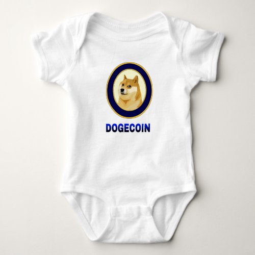 Dogecoin cryptocurrency to the moon 11 baby bodysuit