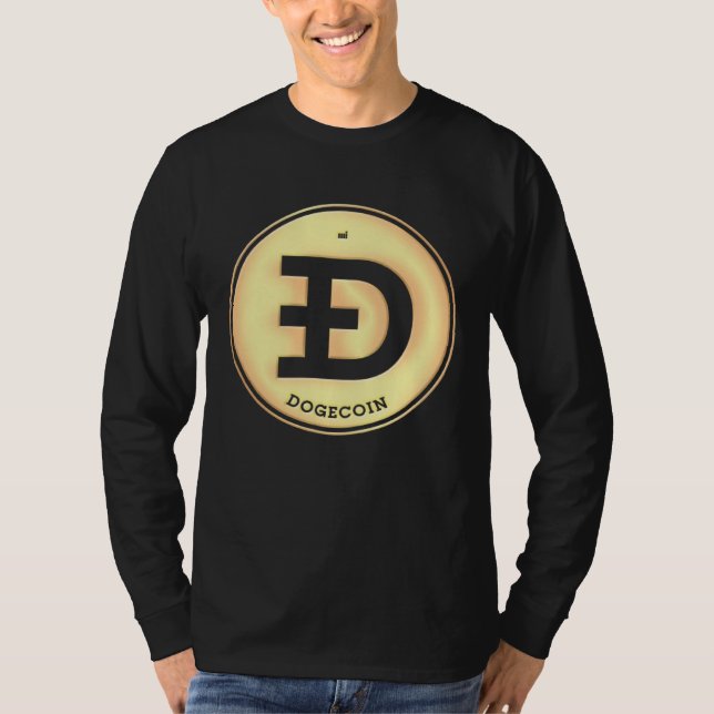 Dogecoin   cute crypto T-Shirt (Front)