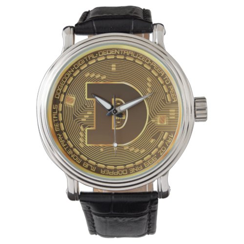 Dogecoin doge coin logo cryptocurrency  watch