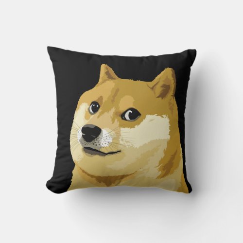 Dogecoin Doge Day To The Moon Stock Market Crypto Throw Pillow