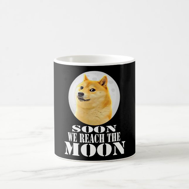 Dogecoin Doge HODL To the Moon Crypto Doge-1 Meme Coffee Mug (Center)
