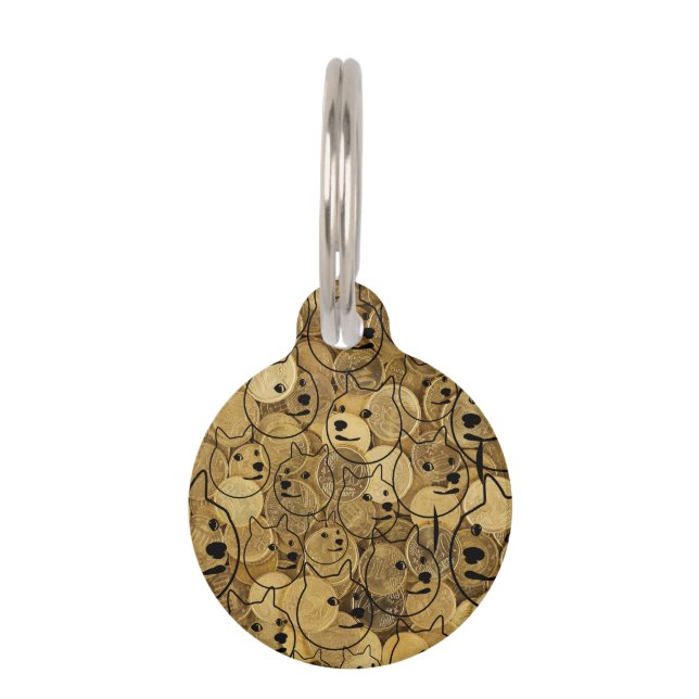 dogecoin-doge /pet id pet. pet ID tag (Front)