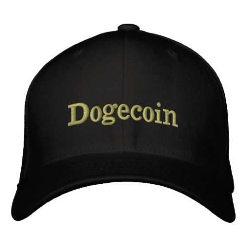 Dogecoin Embroidered Baseball Cap