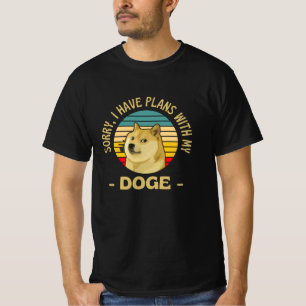 Dogecoin Funny Plans With My Doge Dog T-Shirt