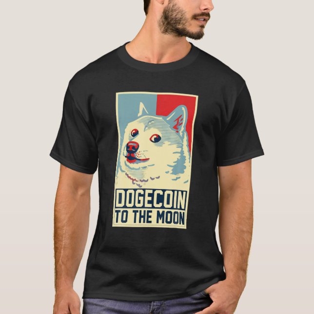 Dogecoin Gifts, Doge Meme Much Coin T-Shirt (Front)