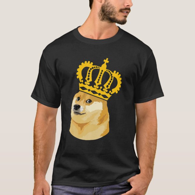 Dogecoin Gifts, Doge Meme Much Coin T-Shirt (Front)