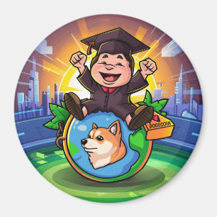 Dogecoin Graduation Magnet