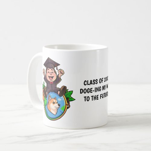 Dogecoin Graduation Personalized Coffee Mug