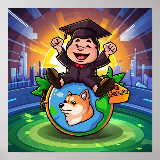 Dogecoin Graduation Poster (Front)