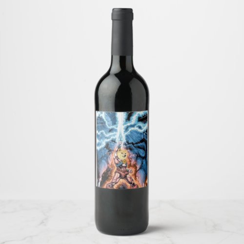 DogeCoin He_Man Masters of the Universe Wine Wine Label