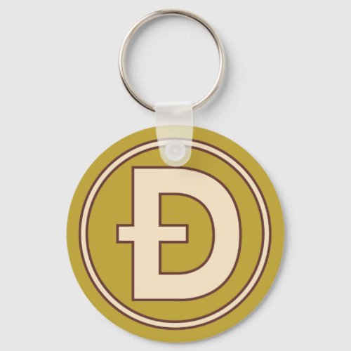 Dogecoin Logo Keychain