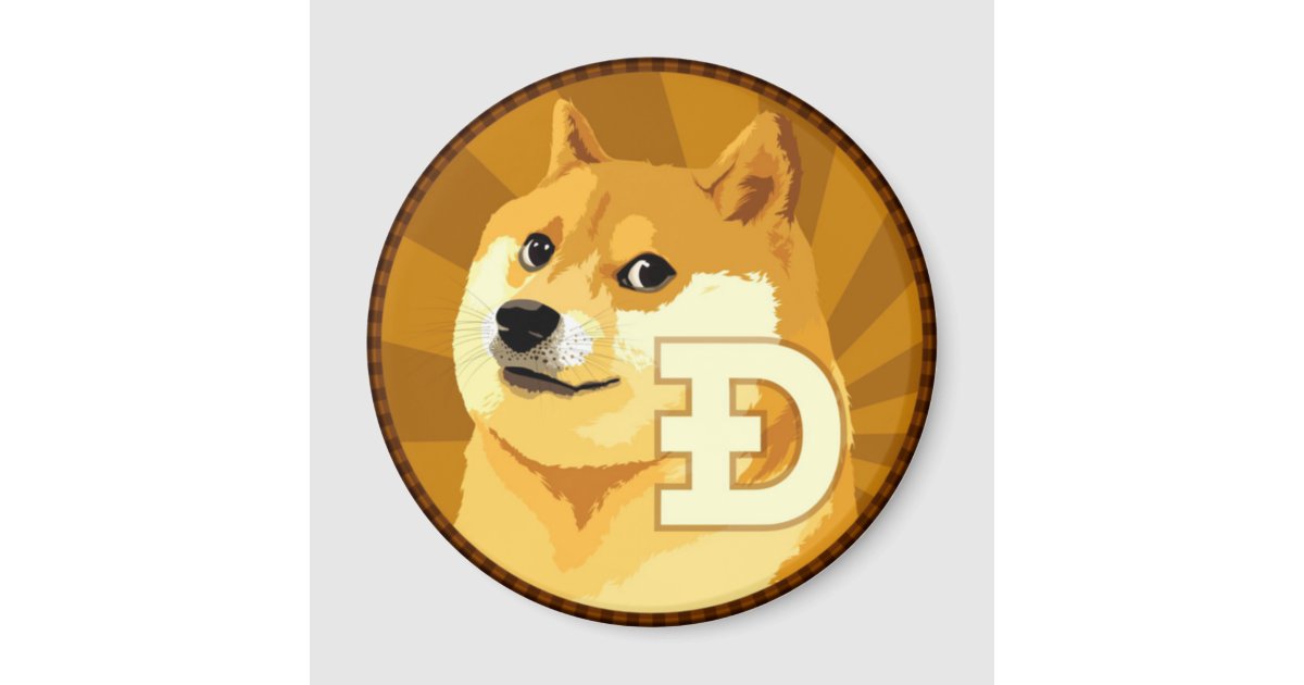 DogeCoin Logo Magnet | Zazzle