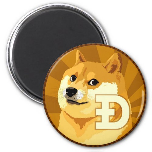 DogeCoin Logo Magnet