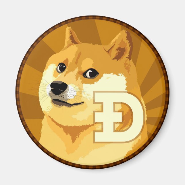 DogeCoin Logo Magnet (Front)