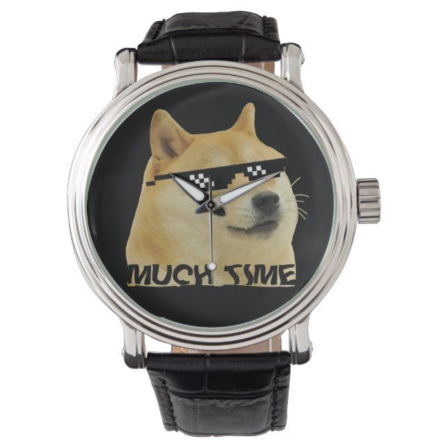 Dogecoin Much Time Doge Wow Crypto Cryptocurrency Watch (Front)