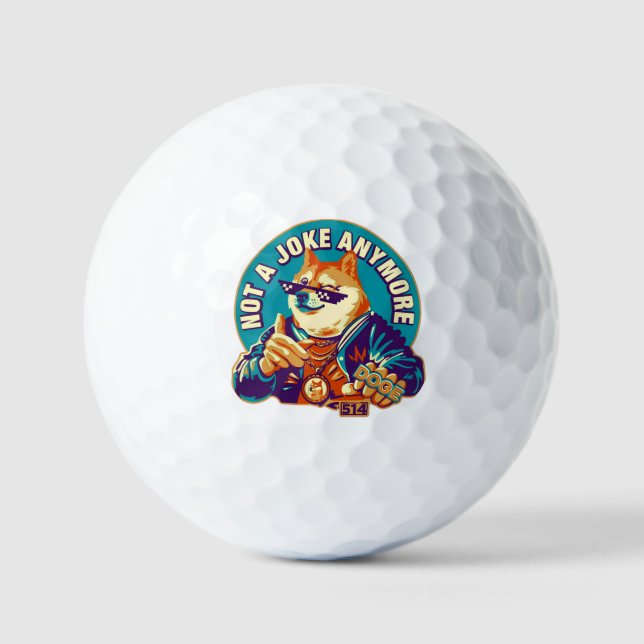 Dogecoin not a joke any more - Doge Golf Balls (Front)