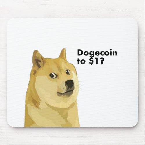 Dogecoin to 1 mouse pad