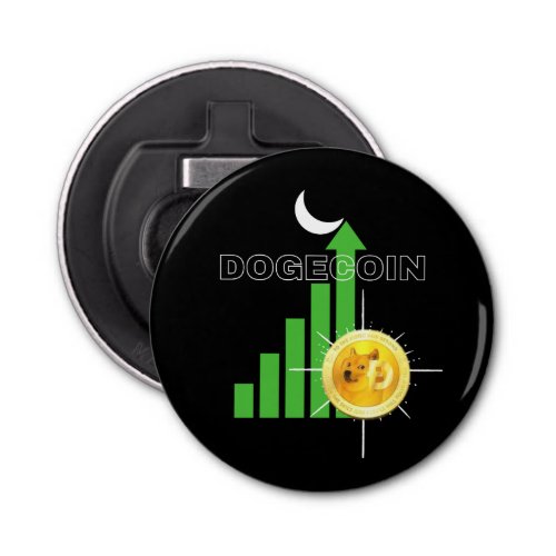 Dogecoin to the Moon Crypto  Bottle Opener