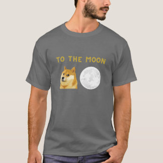 Dogecoin To The Moon Cryptocurrency T-Shirt
