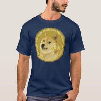 Dogecoin "To the Moon" Dark T-Shirt w/ QR Code