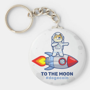 Dogecoin Keychain Cryptocurrency Coin Key ring Doge Coin Meme Key chain Crypto currency trade miner Accessory Dogecoin keyring