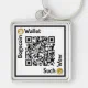 Dogecoin Wallet QR Code Square Keychain | Zazzle