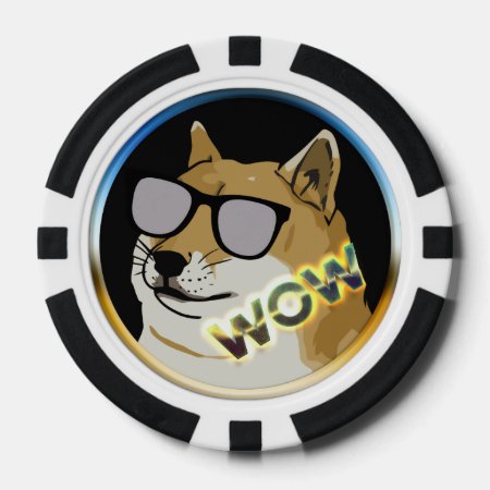 Dogecoin Wow Poker Chips