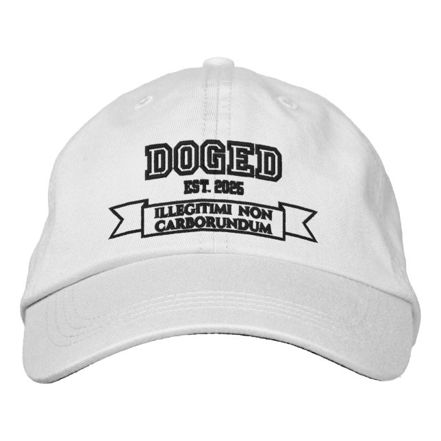 DOGED illegitimi non carborundum Embroidered Baseball Cap (Front)
