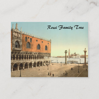 Doge's Palace and the Piazzetta, Venice, Italy Business Card