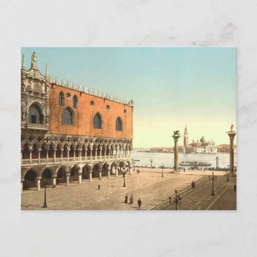 Doges Palace and the Piazzetta Venice Italy Postcard