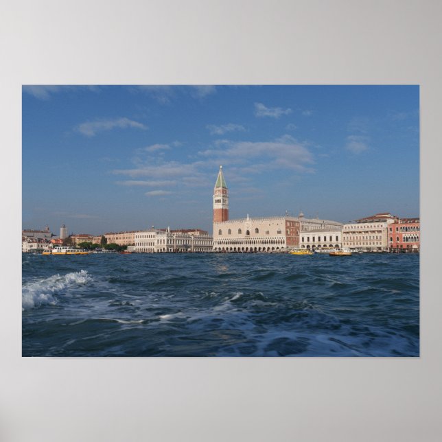 Doge's Palace From The Lagoon Poster (Front)
