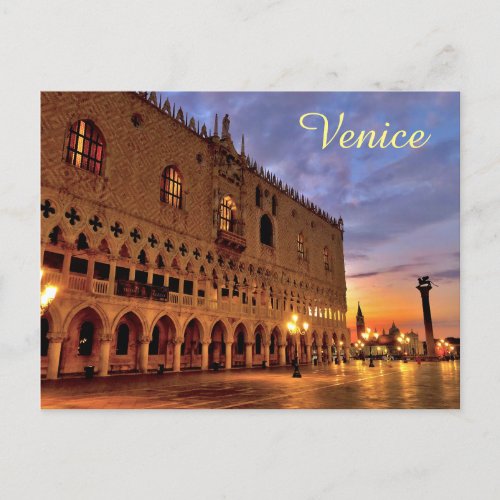 Doges Palace in Venice Postcard