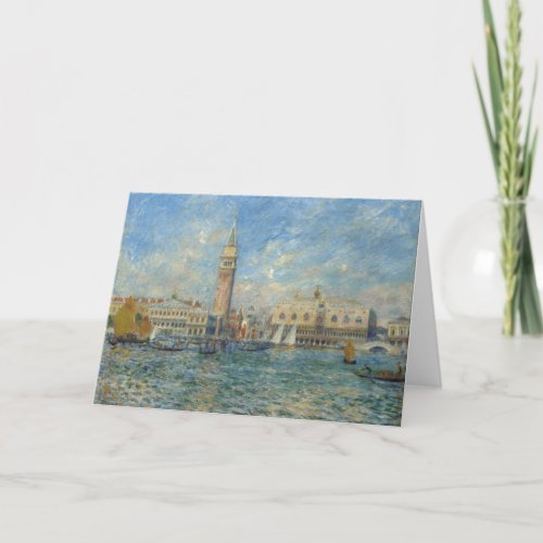 Doges Palace Venice _ Pierre_Auguste Renoir  Card