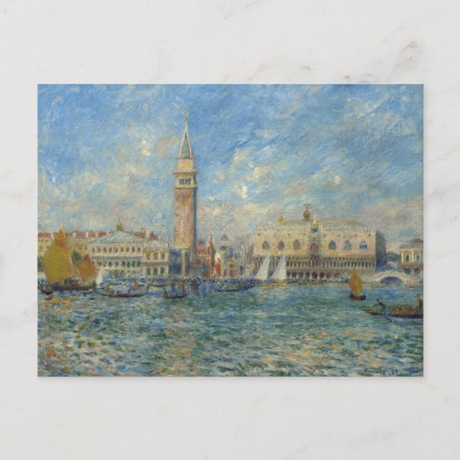 Doge's Palace, Venice - Pierre-Auguste Renoir  Postcard (Front)