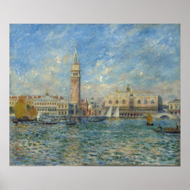 Doge's Palace, Venice - Pierre-Auguste Renoir  Poster (Front)