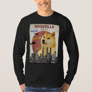 Dogezilla T-  Funny Doge Memes Shiba Inu Dog T-Shirt