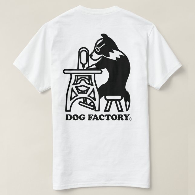 DOGFACTORY logo T-shirt (backprint) (Design Back)