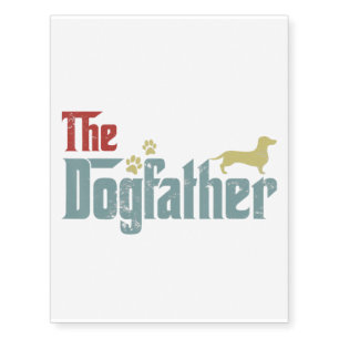 Dogfar Dachshund Funny Dog Owner Gifts Temporary Tattoos