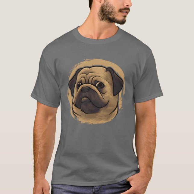 Dogfather Dog Daddy Dog Mom Dog Lover Pug Dog gift T-Shirt (Front)