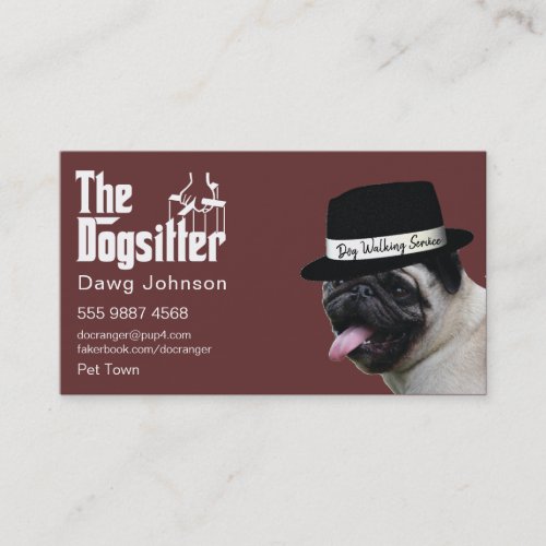 Dogfather Dog Walker Sitter Trainer Business Card