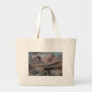 Dogfight 1917 large tote bag