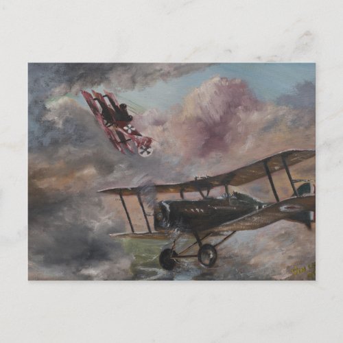 Dogfight 1917 postcard