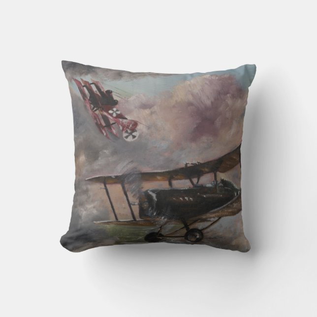 Dogfight 1917 throw pillow (Front)