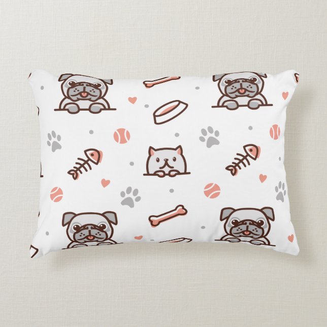 Dogg Mix Accent Pillow (Front)